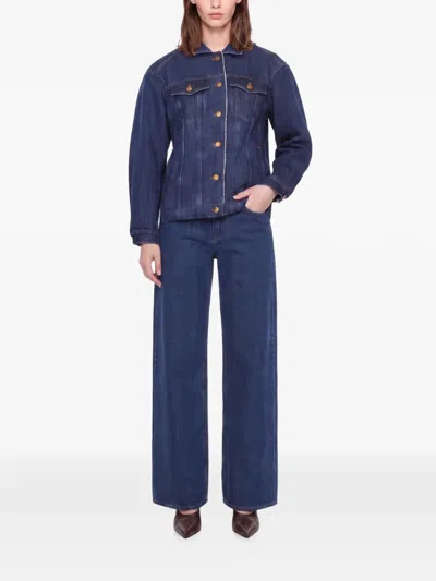 Jil Sander Button-up Denim Jacket In Blue