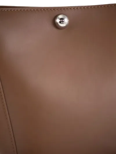 Weekend Max Mara Leather Shoulder Bag In White