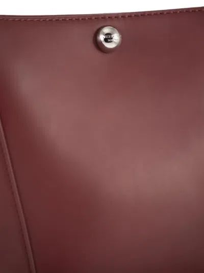 Weekend Max Mara Leather Shoulder Bag In Pattern