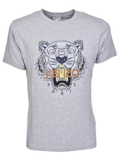 Shop Kenzo Tiger T-shirt In Gris Clair