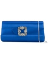 MANOLO BLAHNIK Gothisi clutch bag,GOTHISIROYALBLUE11992179