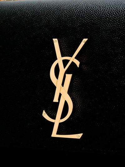 Shop Saint Laurent Small Kate Crossbody Bag In Black