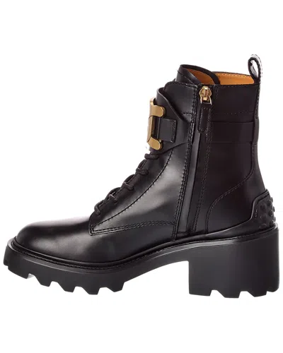 Tod's Leather Boot In Black