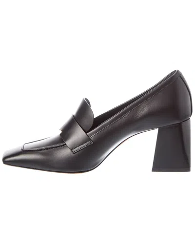 Max Mara Leather Pump In Black