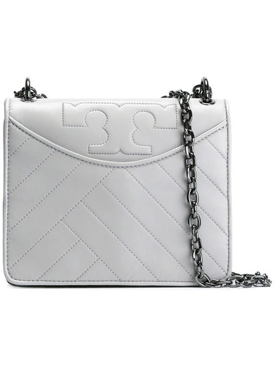 Tory Burch Alexa Convertible Shoulder Bag In Concrete/gunmetal | ModeSens