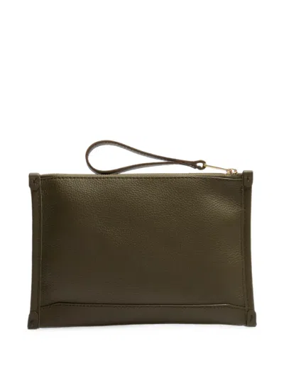 Lancel Pebbled-texture Wrist-strap Wallet In White