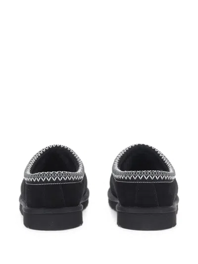 Ugg Tasman Ii Suede Slippers With Wool Lining And Contrast Stitching In Pink