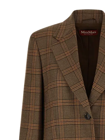 Max Mara 'mstalca' Blazer In Brown