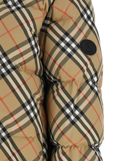 Burberry 'ambleside Check' Down Jacket In Brown