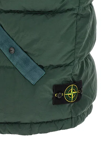 Stone Island Stand-collar Down Vest In Multi