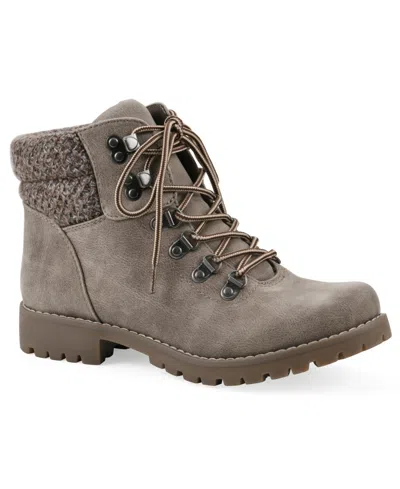 Cliffs By White Mountain Pathfield Lace-up Boot In Stone Fabric