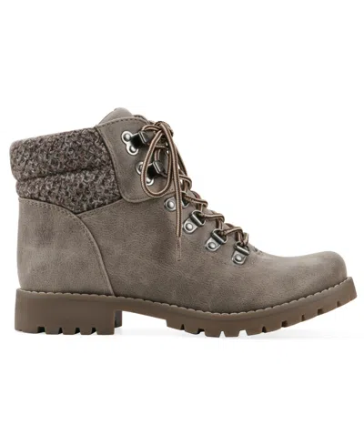 Cliffs By White Mountain Pathfield Lace-up Boot In Stone Fabric