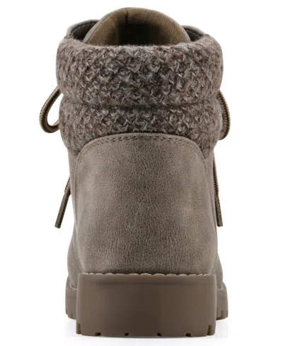 Cliffs By White Mountain Pathfield Lace-up Boot In Stone Fabric