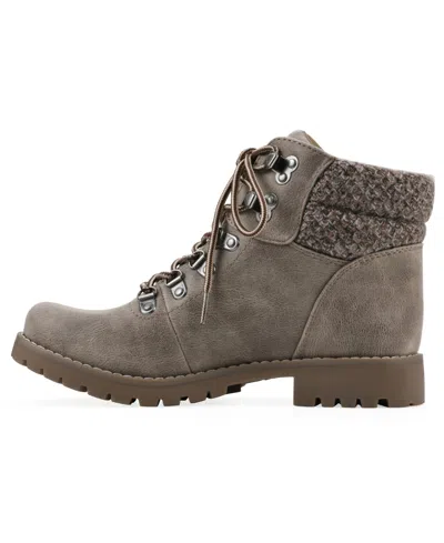 Cliffs By White Mountain Pathfield Lace-up Boot In Stone Fabric