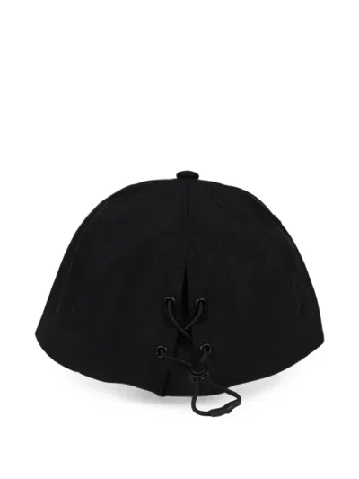 Y-3 Logo-print Ripstop Cap In Black