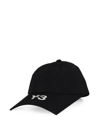 Y-3 Logo-print Ripstop Cap In Black
