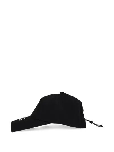 Y-3 Logo-print Ripstop Cap In Black