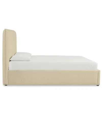 Macy's Marcel Upholstered Queen Storage Bed In Brown