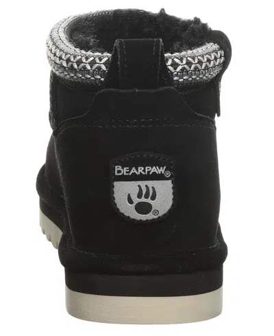 Bearpaw Women's Langly Platform Pull-on Short Boots In Black