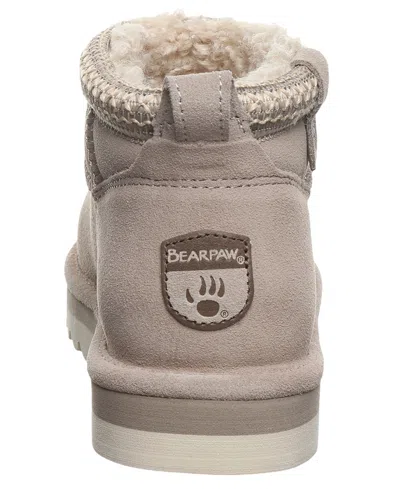 Bearpaw Women's Langly Platform Pull-on Short Boots In Stone