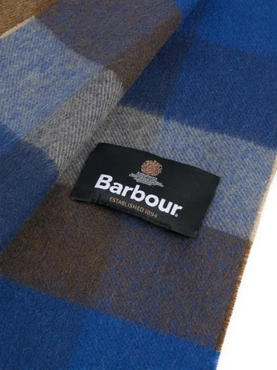 Barbour Large Check-pattern Scarf In Multi