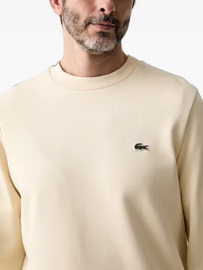 Lacoste Americane Structured Silhouette Minimalistic Shirt In Neutral