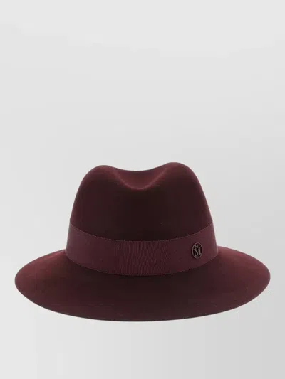 Maison Michel Stitching Detail Pullover Hat In Brown