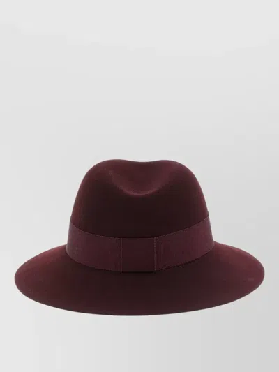 Maison Michel Stitching Detail Pullover Hat In Brown