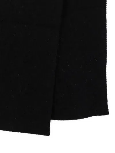 Rick Owens Rectangular Scarf In Black