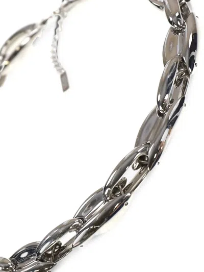 Diesel Chain-link Necklace In Silver