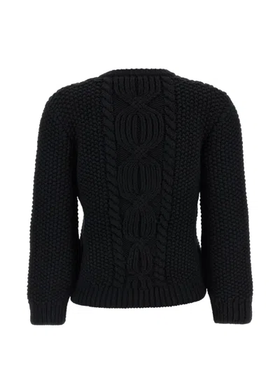 Saint Laurent Wool Sweater With Processing In Red