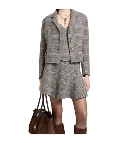 Ermanno Scervino Short Single-breasted Jacket In Gray