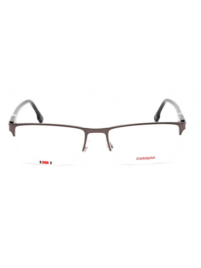 Carrera Rectangle-frame Glasses In 0v81 00 - Ruthenium Black / Clear Lens