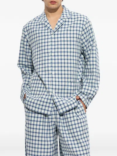 Mm6 Maison Margiela Check-pattern Pajama Top In Multi