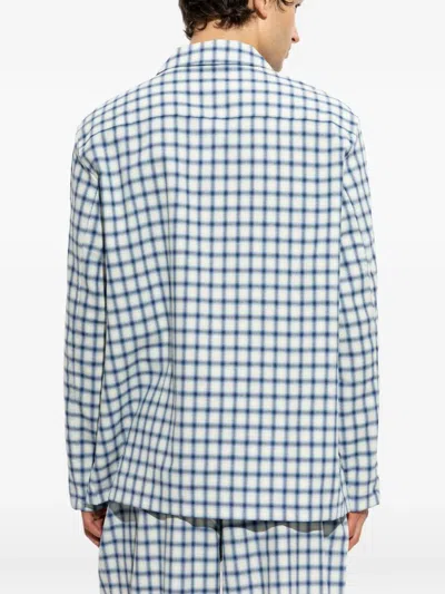 Mm6 Maison Margiela Check-pattern Pajama Top In Multi
