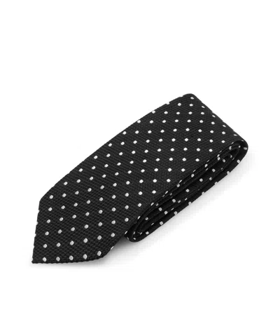 Tom Ford Polka Dot Tie In Black