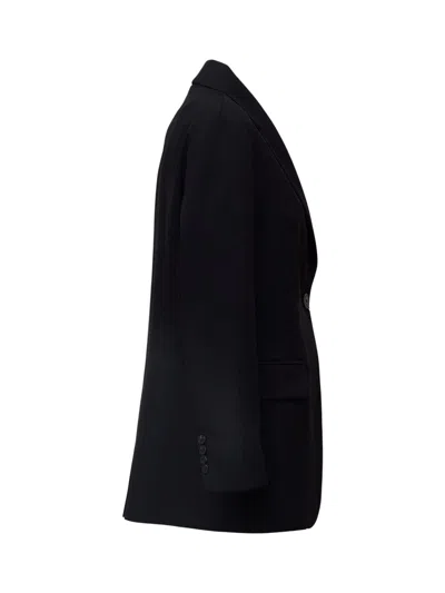 Weekend Max Mara Asta Single-breasted Wool Blazer In Black