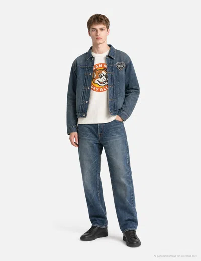 Human Made Denim Work Jacket Future In Blue/蓝色/藍色/블루/ブルー