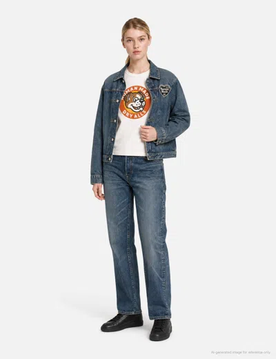 Human Made Denim Work Jacket Future In Blue/蓝色/藍色/블루/ブルー