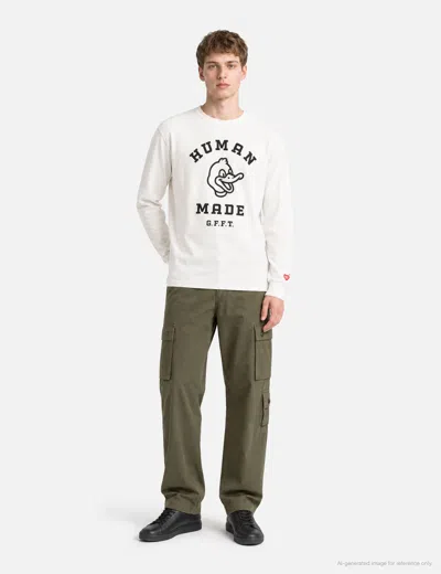 Human Made Graphic L/s T-shirt In White/白色/화이트/ホワイト