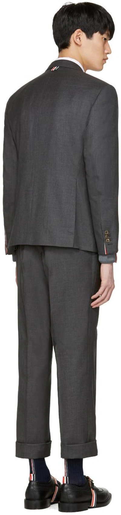 Shop Thom Browne Grey Classic Suit