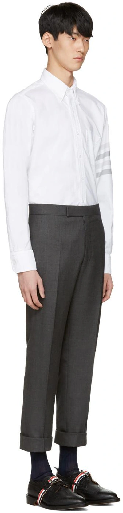 Shop Thom Browne Grey Classic Suit