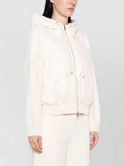 Twinset Bomber Jacket In White