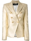 BALMAIN metallic coated tweed blazer,DRYCLEANONLY