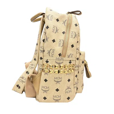 Pre-owned Mcm Beige Leather Backpack ()