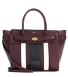 MULBERRY Small Zipped Bayswater striped leather tote