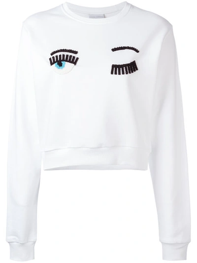 Shop Chiara Ferragni Eyes Print Sweatshirt
