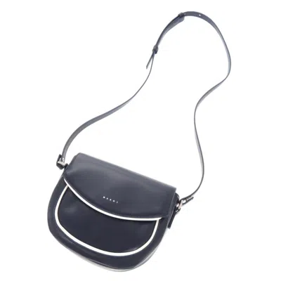 Pre-owned Marni Navy Polyester Shoulder Bag ()