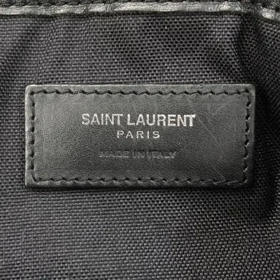 Pre-owned Saint Laurent Black Canvas Backpack ()