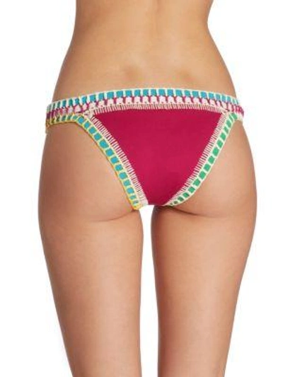 Shop Kiini Coco Bikini Bottom In Fuchsia Multi